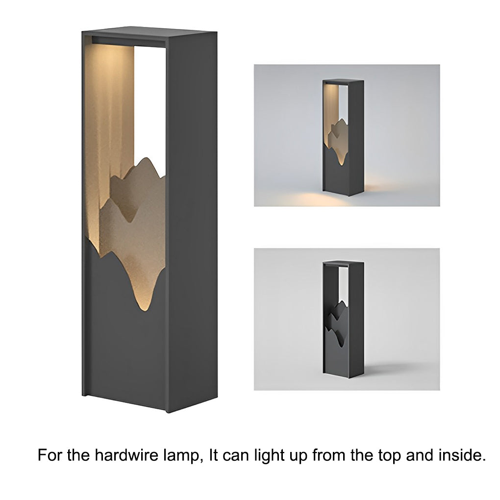 Waterproof LED Mountain Scenery Exterior Path Lights Landscape Lighting, Outdoor Wall Light, detail 14
