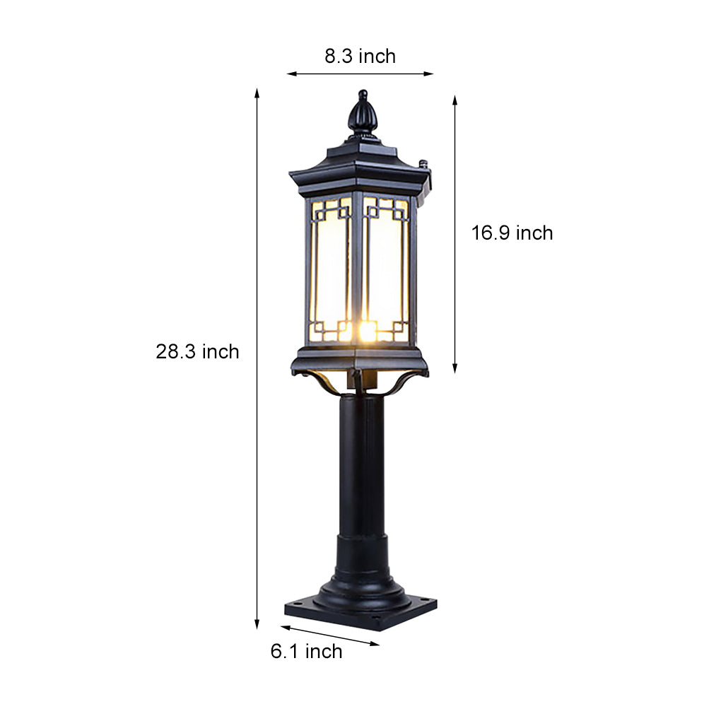 Timeless Asian Style Landscape Decorative Lighting Pathway Lights for Villa Courtyard, Outdoor Wall Light, detail 8