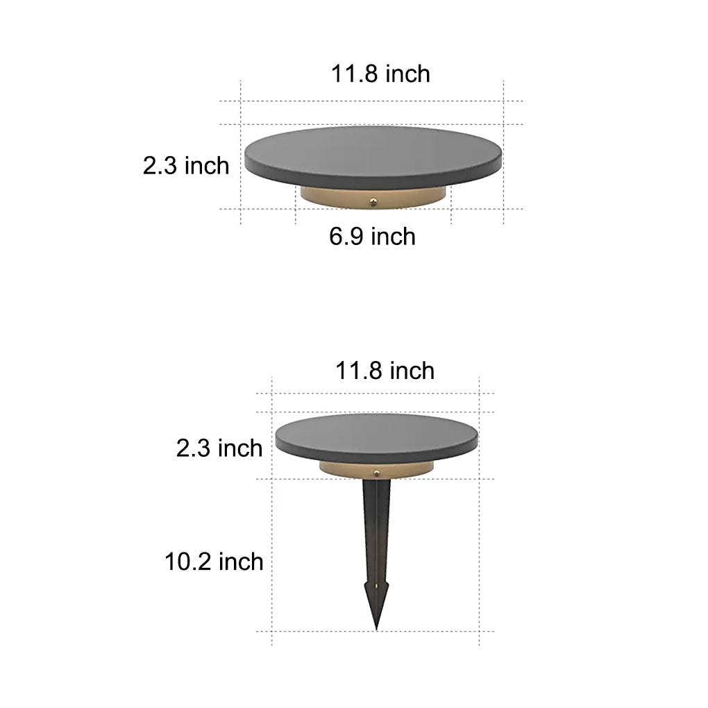 Exterior Flat Grass Solar Light LED Landscape Ground Lights for Villa Garden, Outdoor Wall Light, detail 11