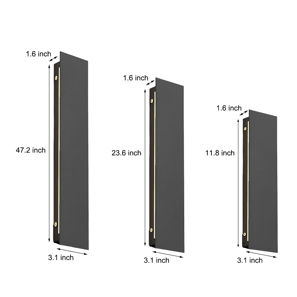 Exterior Contemporary Waterproof Long Strip Bright LED Wall Light for Villa Courtyard, Outdoor Wall Light, detail 5