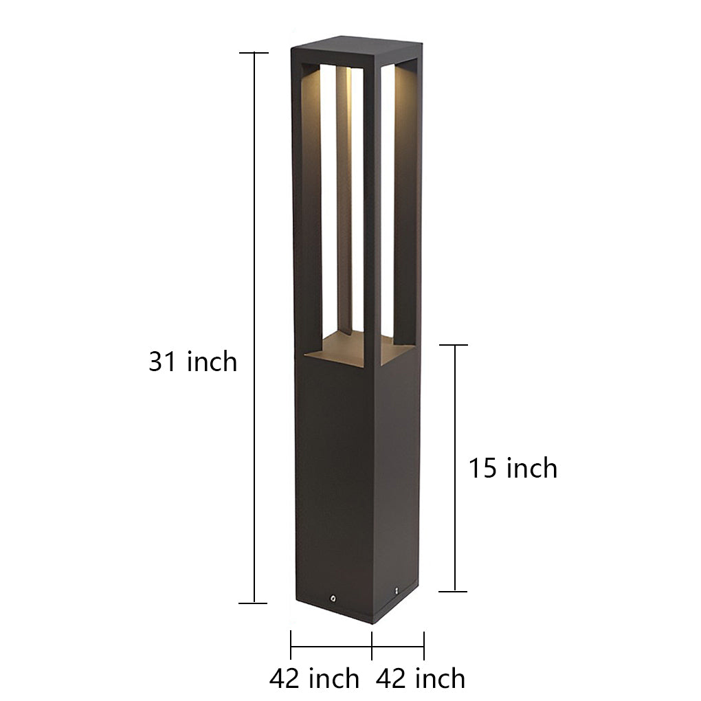 Waterproof Exterior Post Lights Pole Lamp Garden Lights Patio Lights Landscape Lighting, Outdoor Wall Light, detail 12