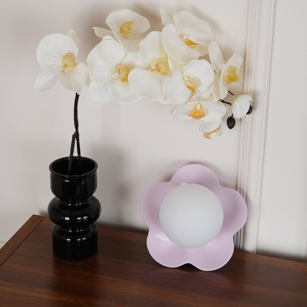 La fleur Wall Light - Dia 20cm x H 17cm Resin, Hardwired Wall Sconce, detail 45
