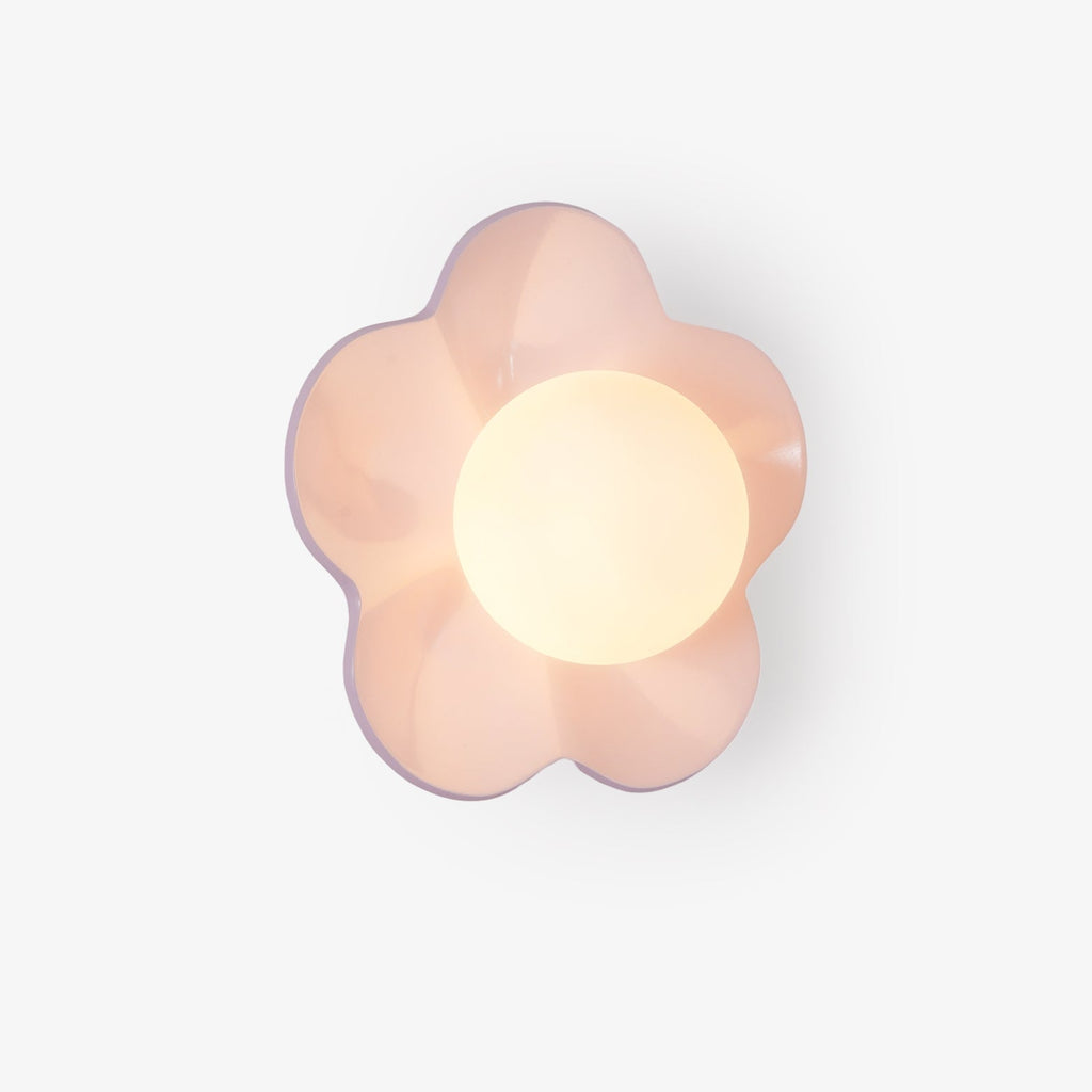La fleur Wall Light - Φ 7.9 x H 6.7 Resin, Hardwired Wall Sconce