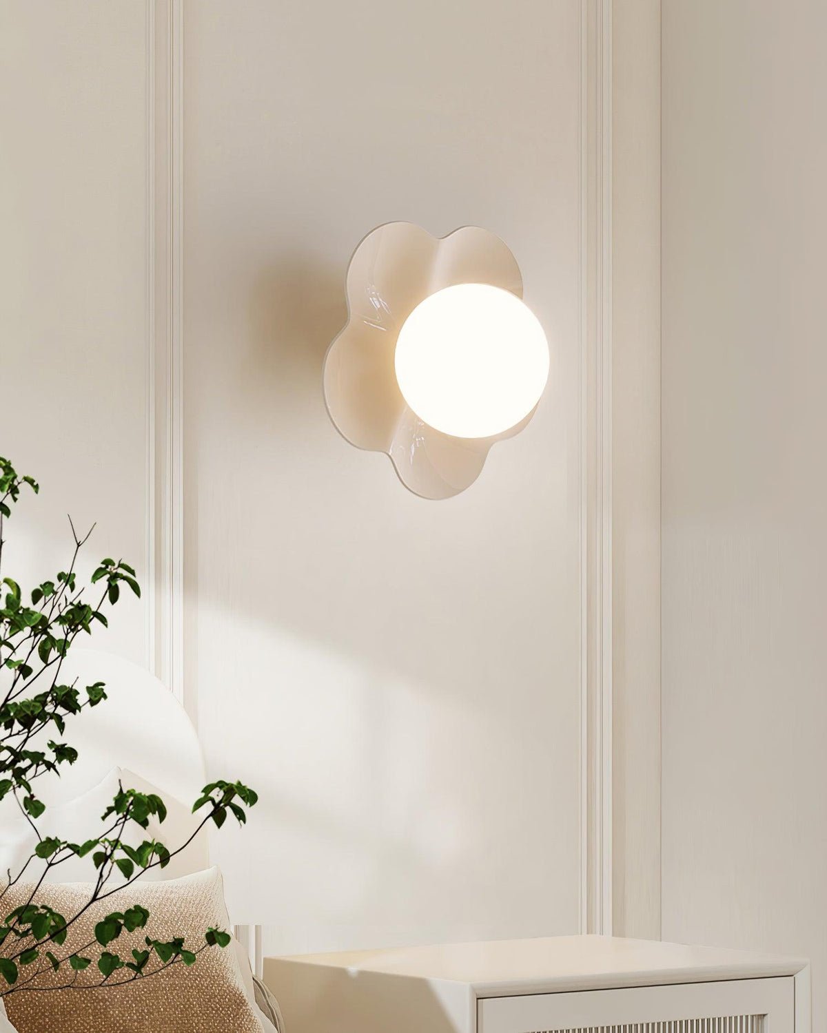 La fleur Wall Light - Φ 7.9 x H 6.7 Resin, Hardwired Wall Sconce, detail 18