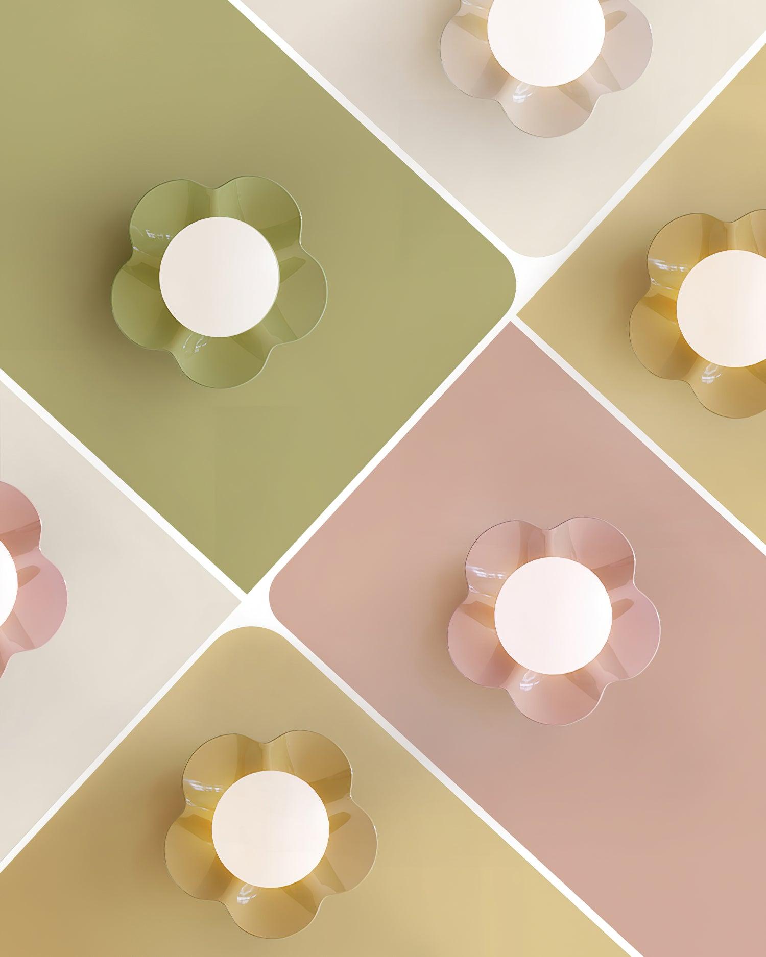 La fleur Wall Light - Φ 7.9 x H 6.7 Resin, Hardwired Wall Sconce, detail 5