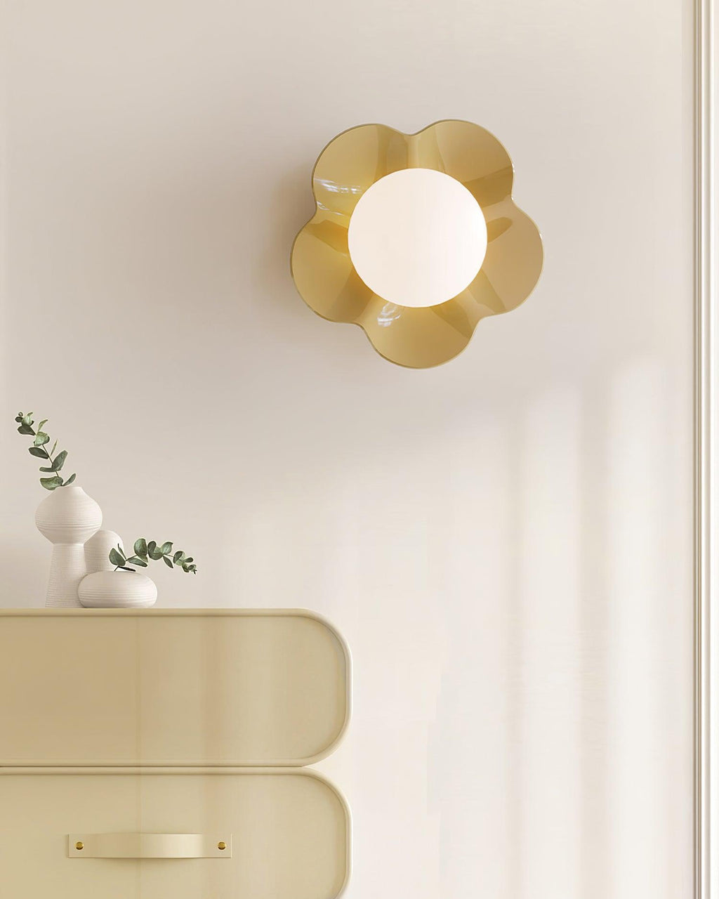 La fleur Wall Light - Dia 20cm x H 17cm Resin, Hardwired Wall Sconce, detail 30
