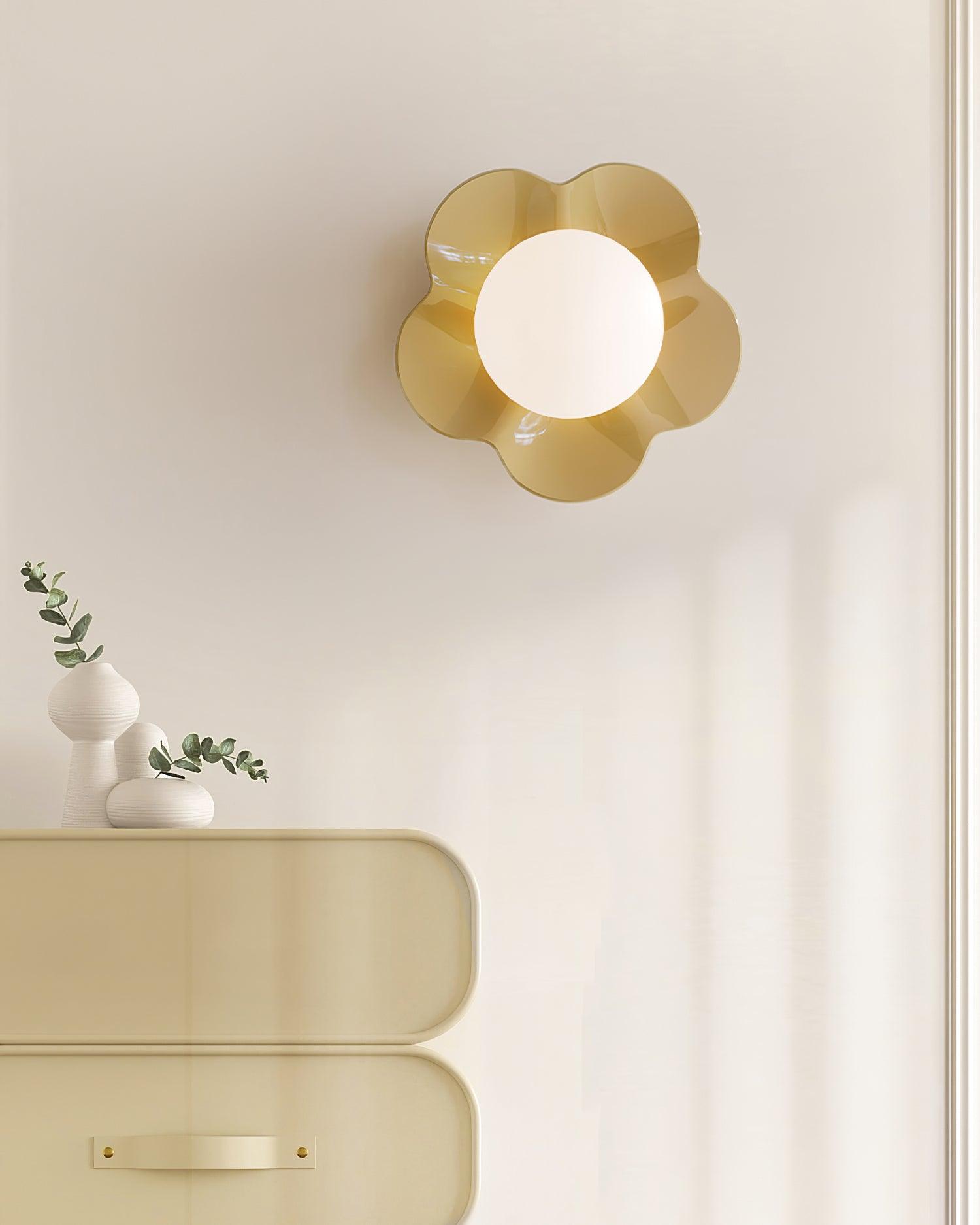 La fleur Wall Light - Φ 7.9 x H 6.7 Resin, Hardwired Wall Sconce, detail 29