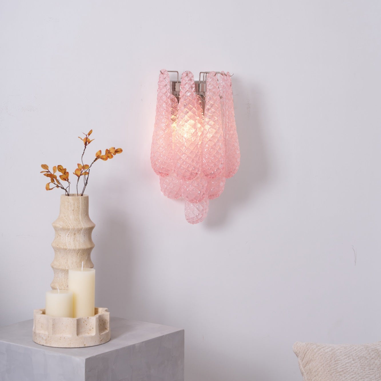 Lagoon Bloom Wall Light, Hardwired Wall Sconce, detail 5