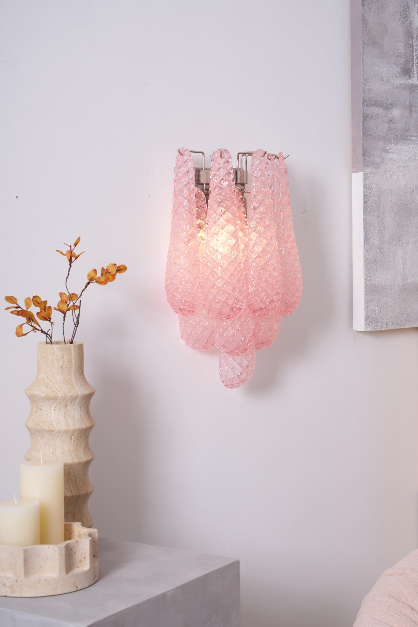 Lagoon Bloom Wall Light, Hardwired Wall Sconce, detail 8