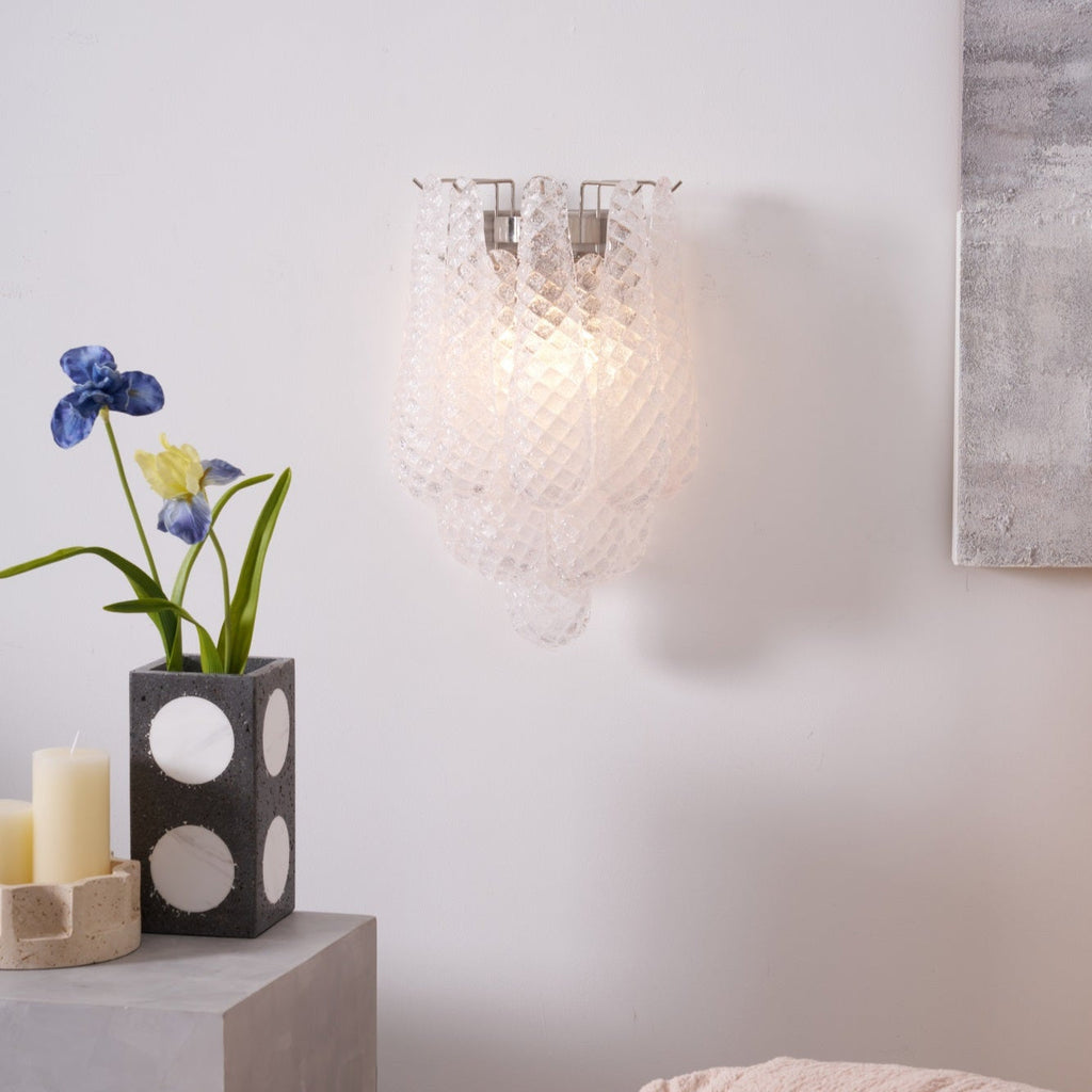 Lagoon Bloom Wall Light, Hardwired Wall Sconce, detail 14
