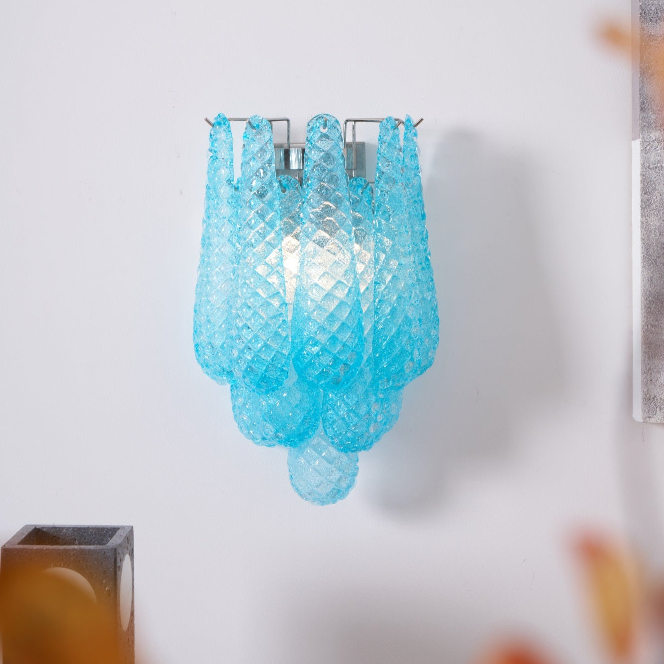 Lagoon Bloom Wall Light, Hardwired Wall Sconce, detail 19