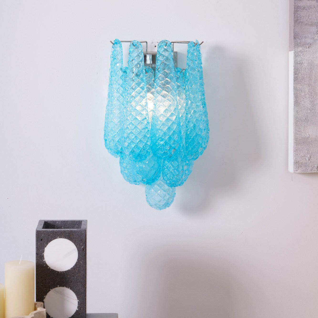 Lagoon Bloom Wall Light, Hardwired Wall Sconce, detail 20