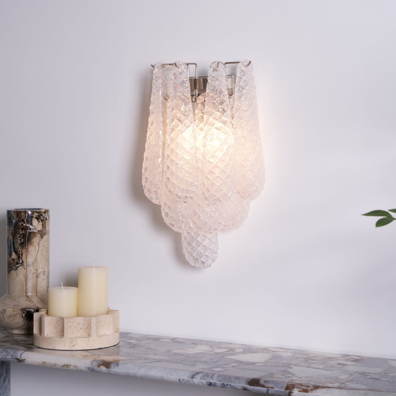 Lagoon Bloom Wall Light, Hardwired Wall Sconce, detail 29