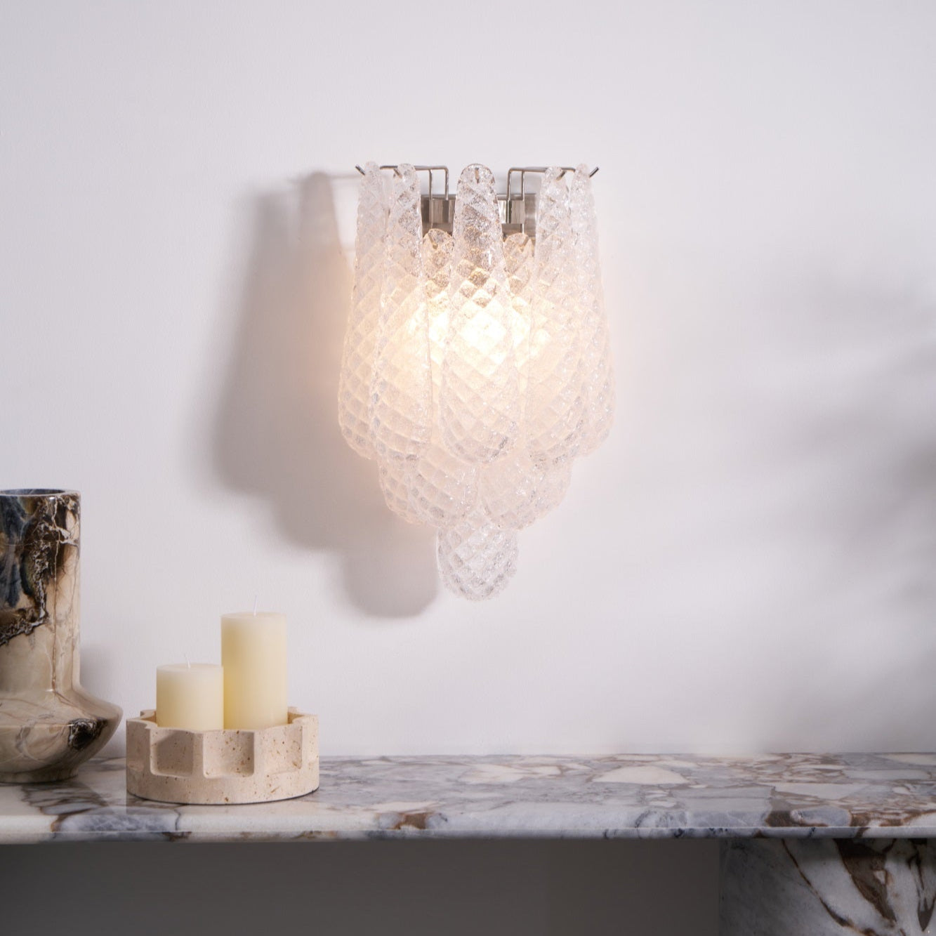 Lagoon Bloom Wall Light, Hardwired Wall Sconce, detail 30