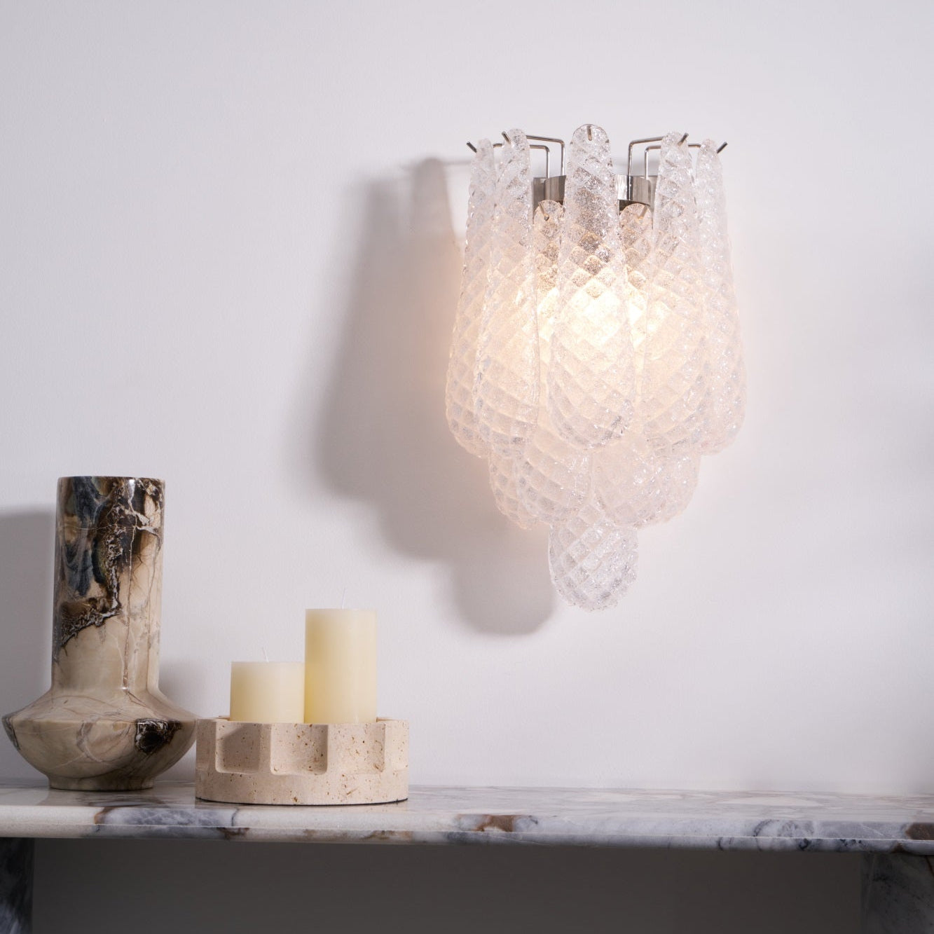 Lagoon Bloom Wall Light, Hardwired Wall Sconce, detail 32
