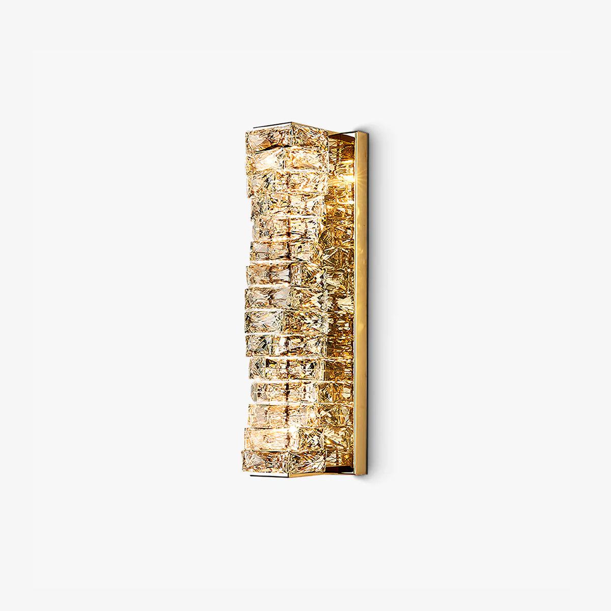 Laminated Crystal Wall Light, Hardwired Wall Sconce, detail 2