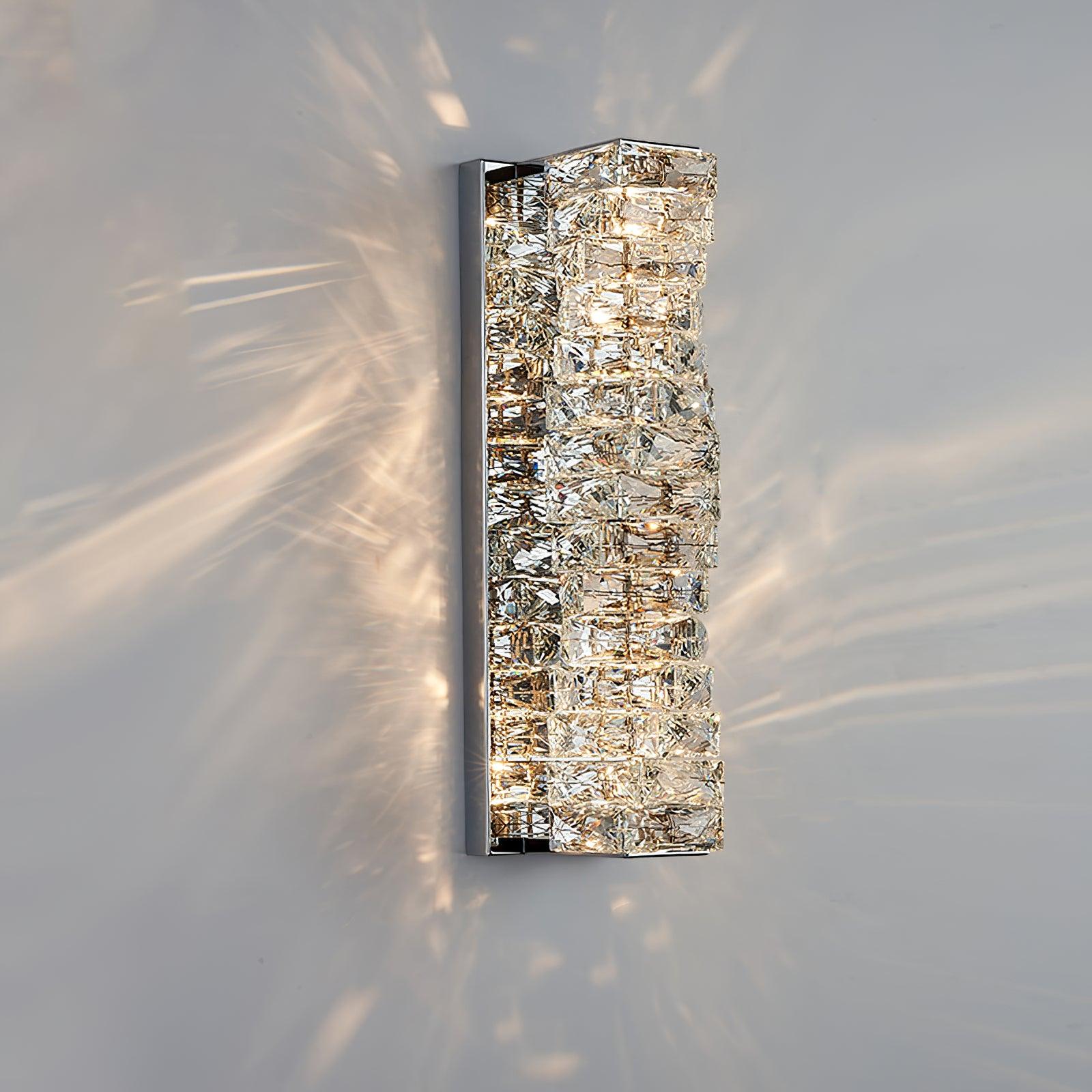 Laminated Crystal Wall Light, Hardwired Wall Sconce, detail 15