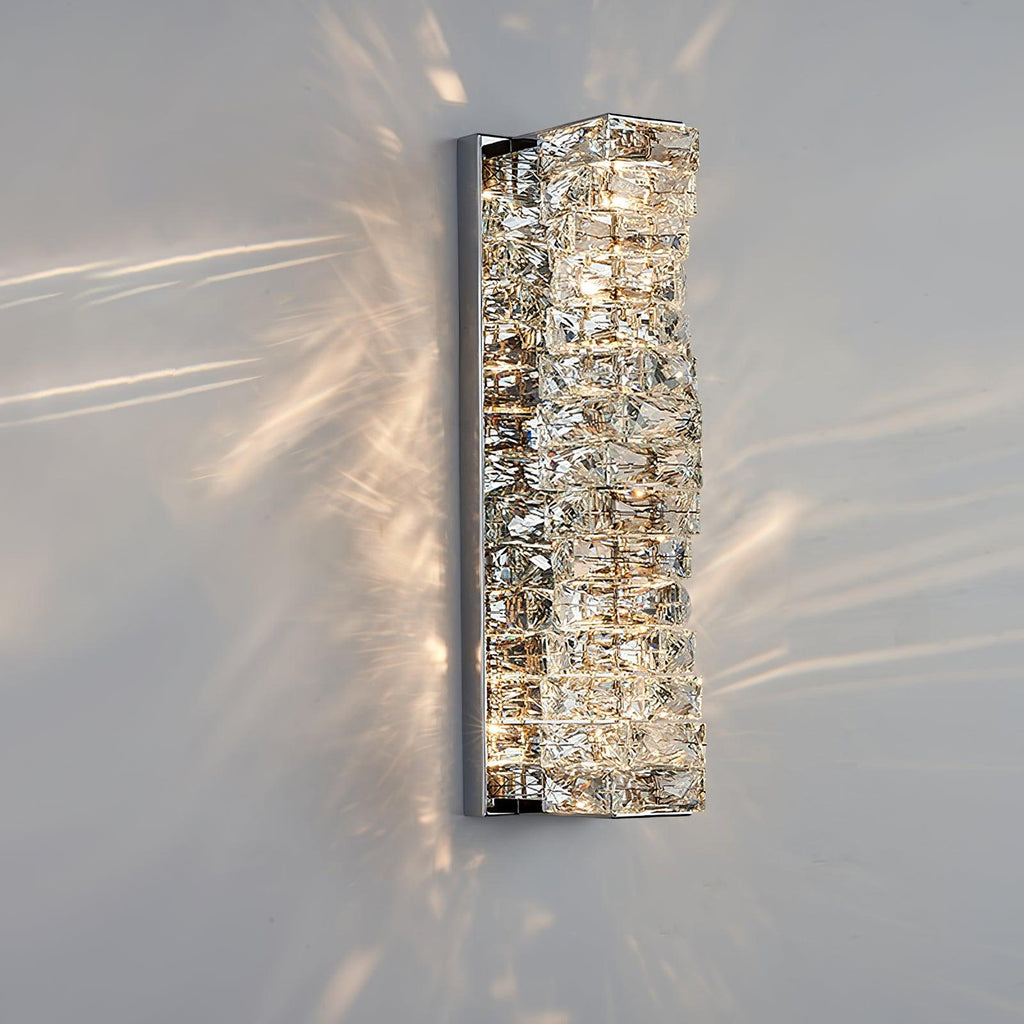 Laminated Crystal Wall Light, Hardwired Wall Sconce, detail 16