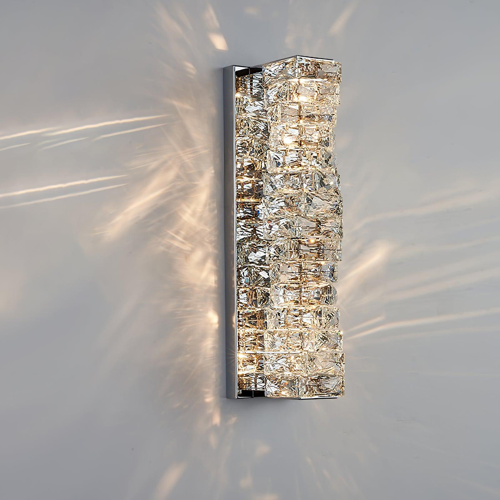 Laminated Crystal Wall Light, Hardwired Wall Sconce, detail 16
