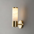 Lampatron Alabaster Wall Light, Hardwired Wall Sconce, Dia 8cm x H 24cm