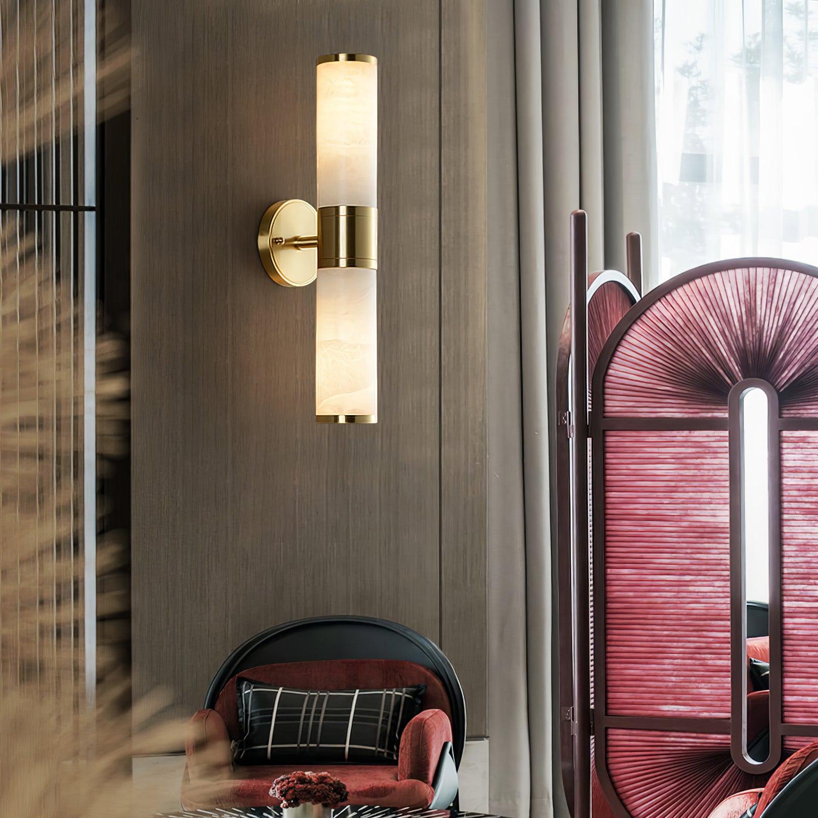 Lampatron Alabaster Wall Light, Hardwired Wall Sconce, detail 5