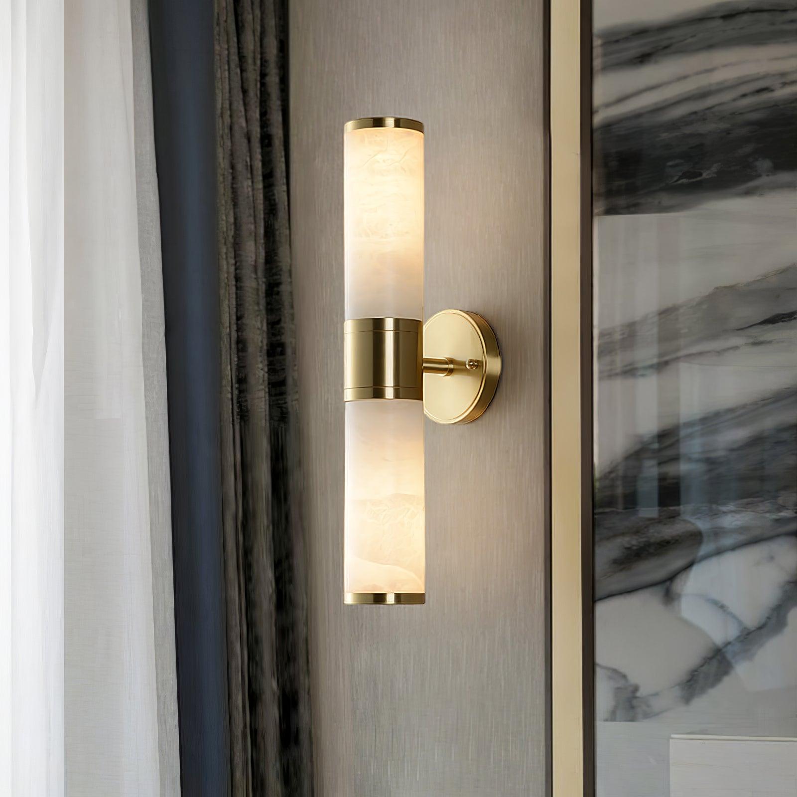 Lampatron Alabaster Wall Light, Hardwired Wall Sconce, detail 4