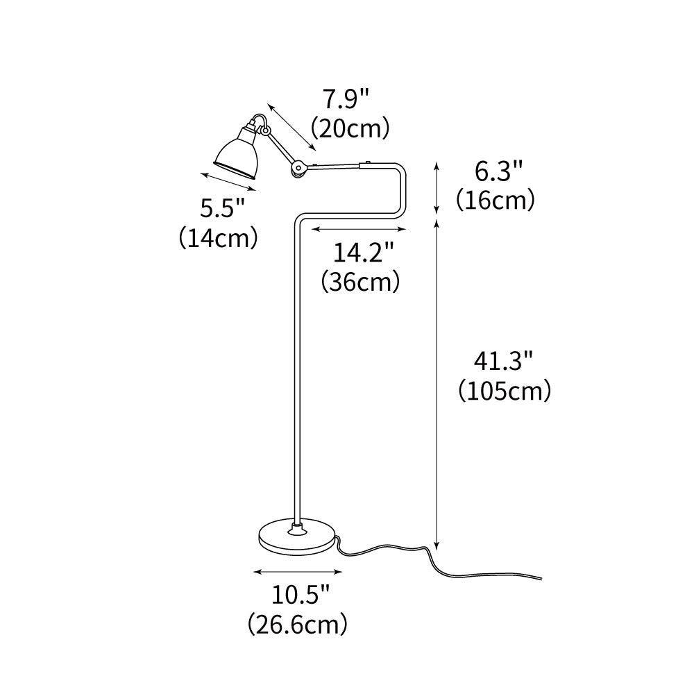 Versa Glide G411 Floor Light 10.5″, Floor Lamp, detail 3