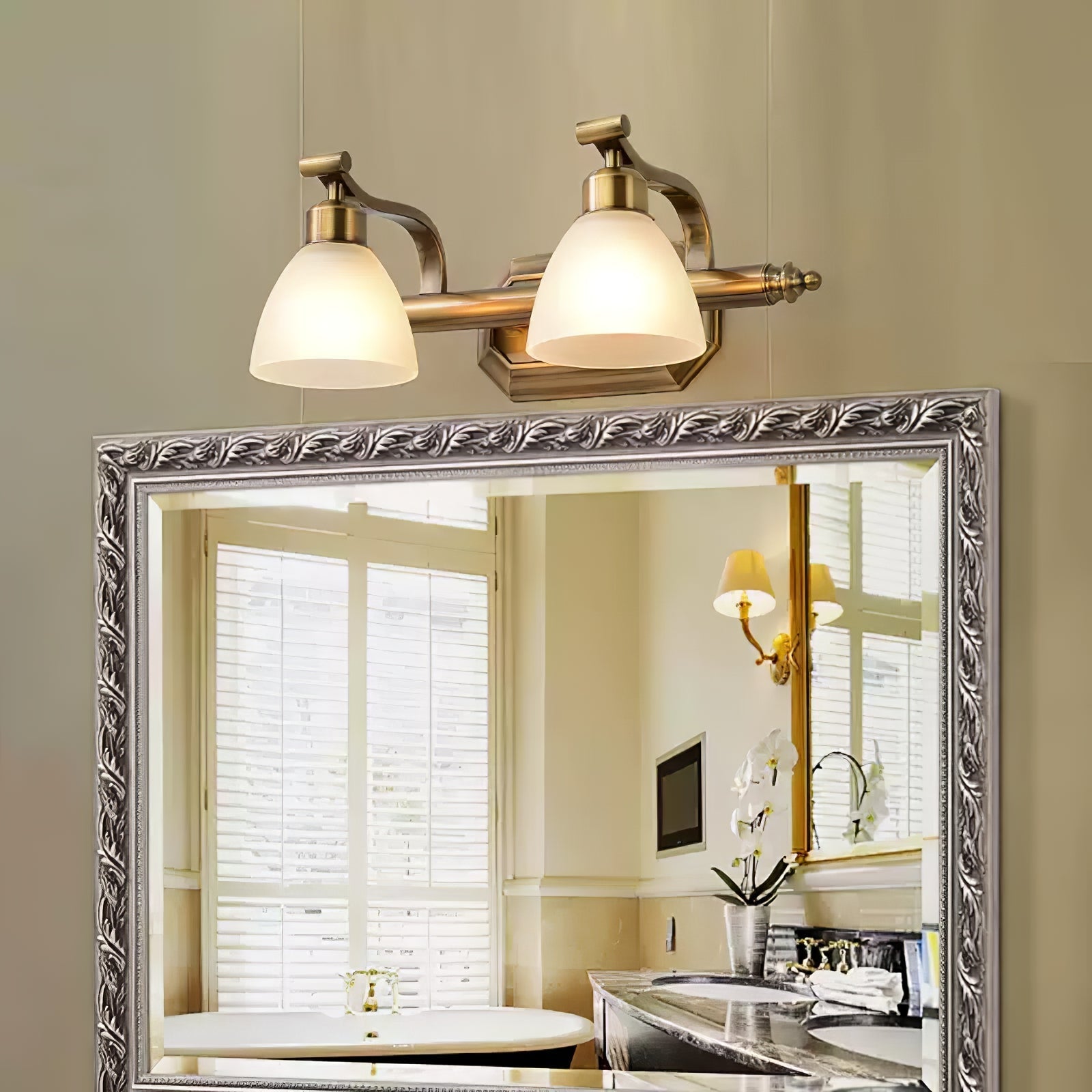 Lana Timeless Bath Wall Light, Hardwired Wall Sconce, detail 5