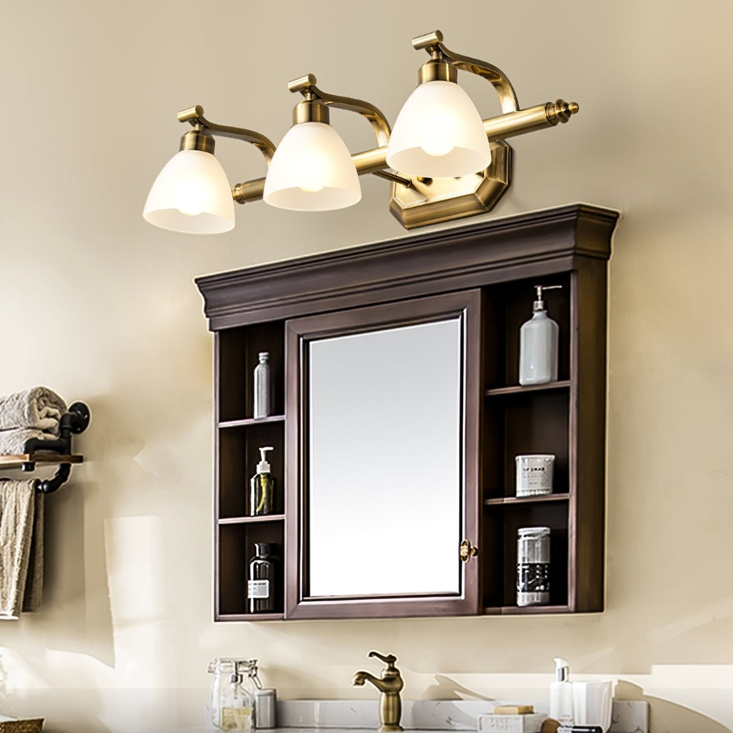 Lana Timeless Bath Wall Light, Hardwired Wall Sconce, detail 6