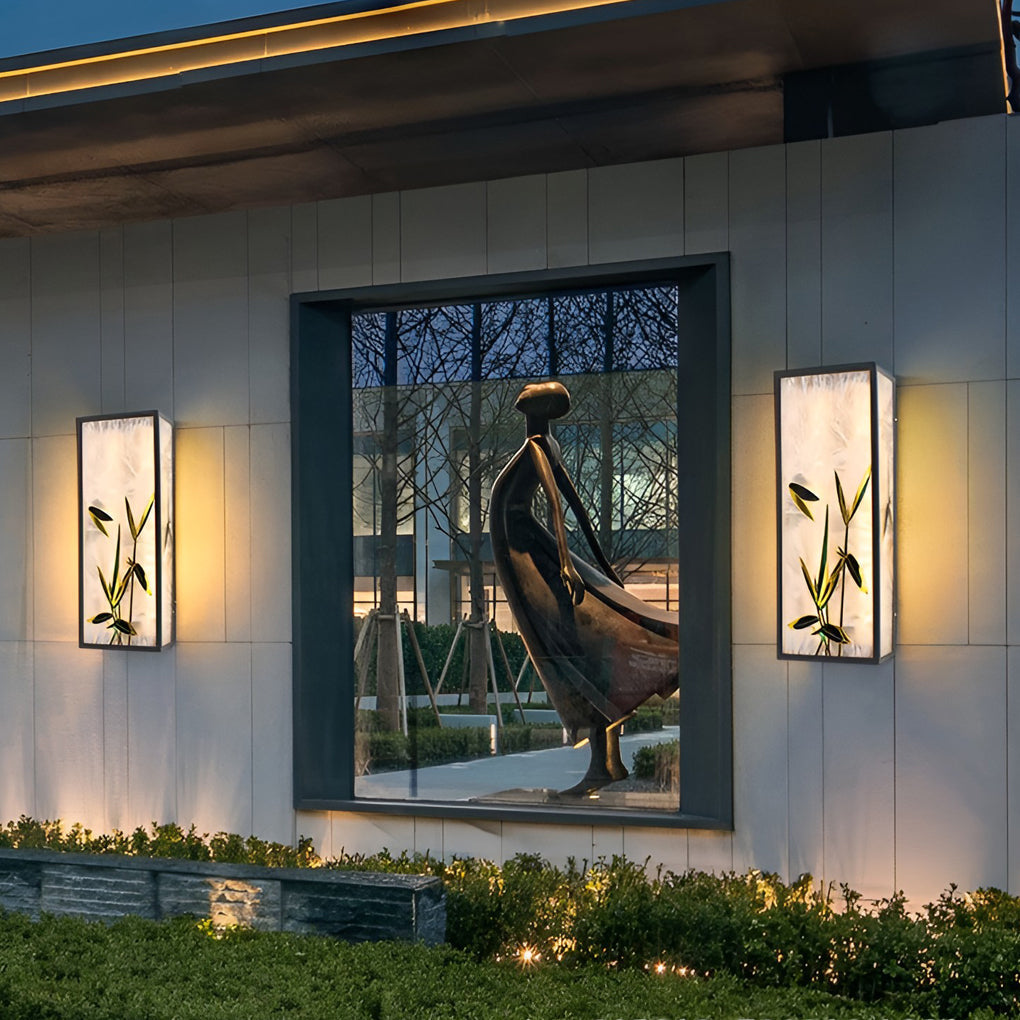 Landscape LED Waterproof Vintage Exterior Wall Light Lighting Wall Light, Outdoor Wall Light, Galvanized Steel, 20"