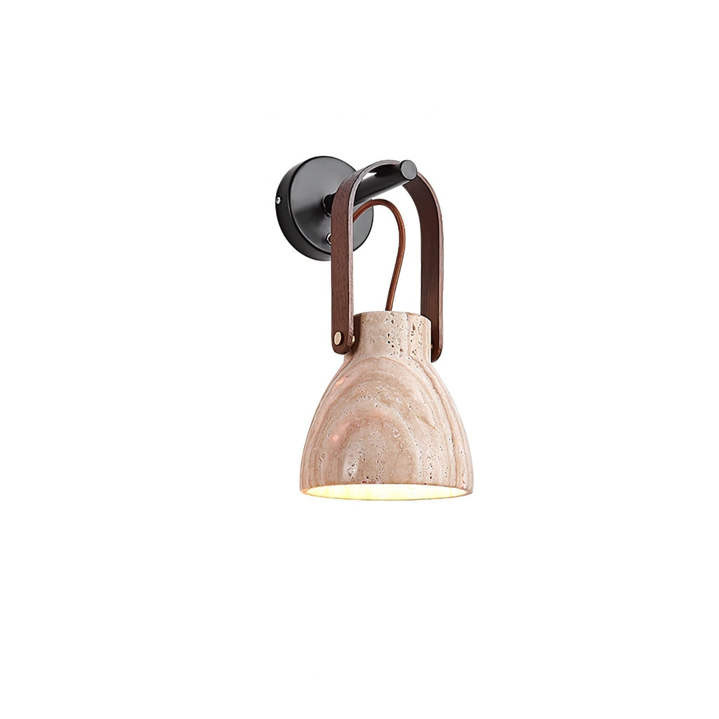 Lanta Arc Stone Wall Light, Hardwired Wall Sconce, detail 17