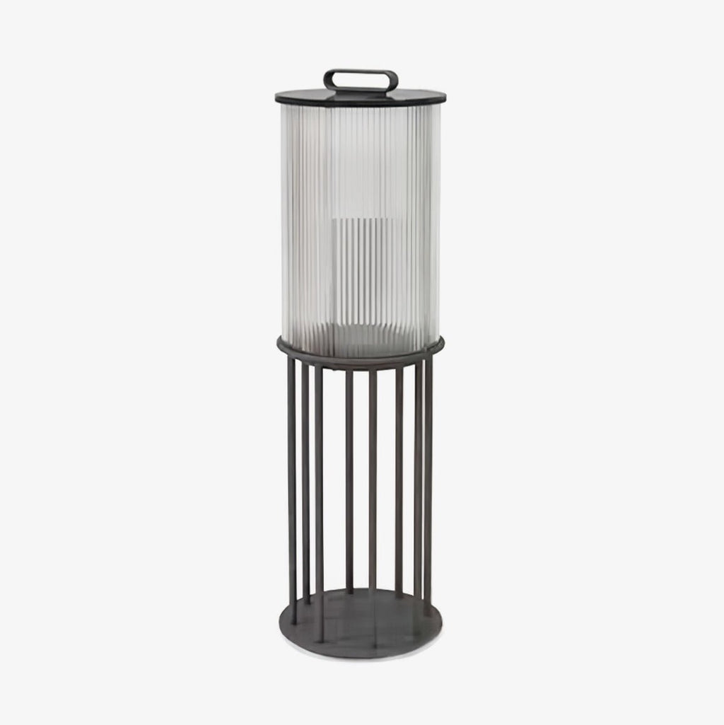 Lantern Garden Solar Exterior Light - ∅ 7.9″ x H 14.2″ Stainless Steel, Outdoor Wall Light