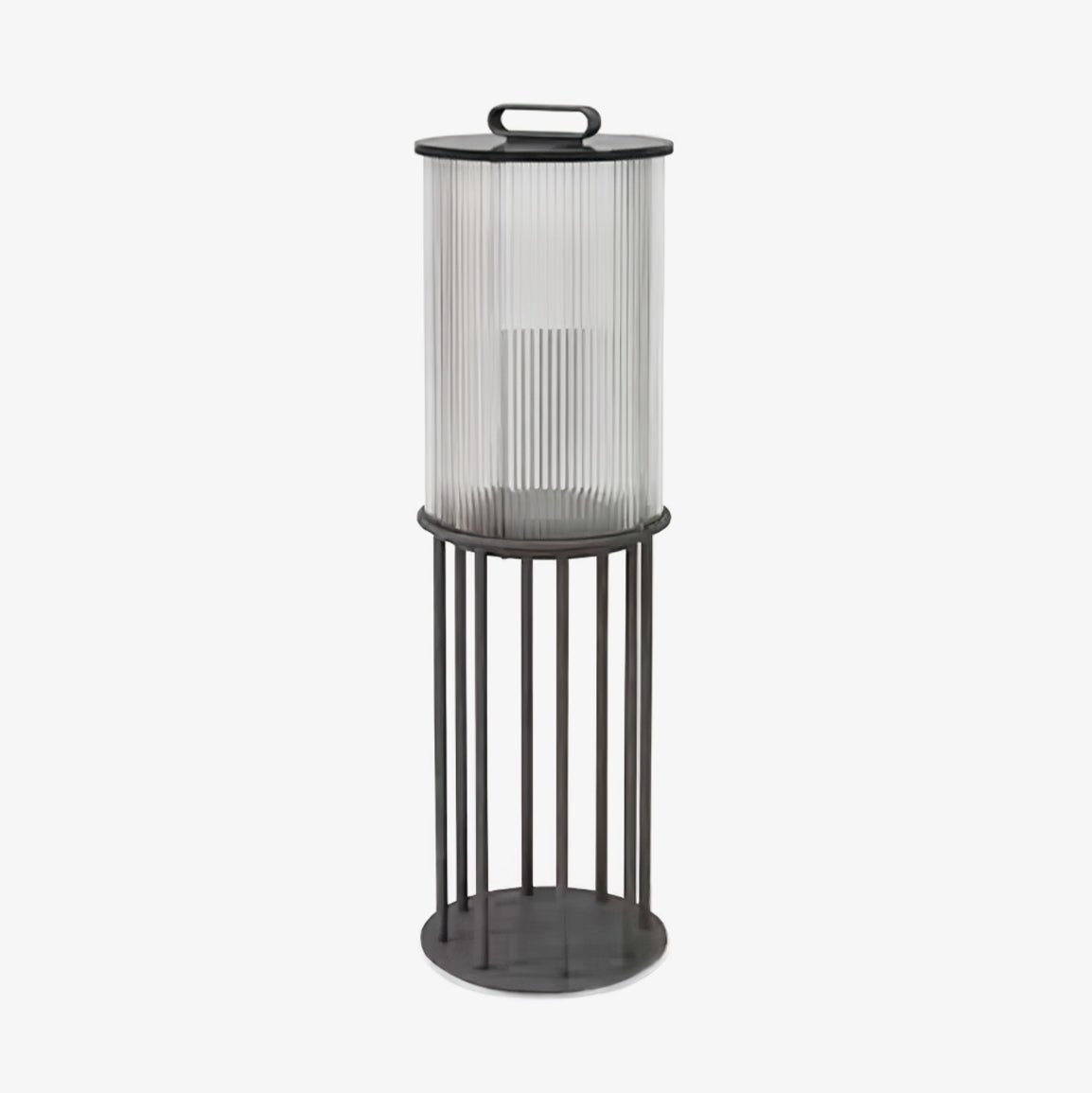 Lantern Garden Solar Exterior Light - ∅ 7.9″ x H 14.2″ Stainless Steel, Outdoor Wall Light