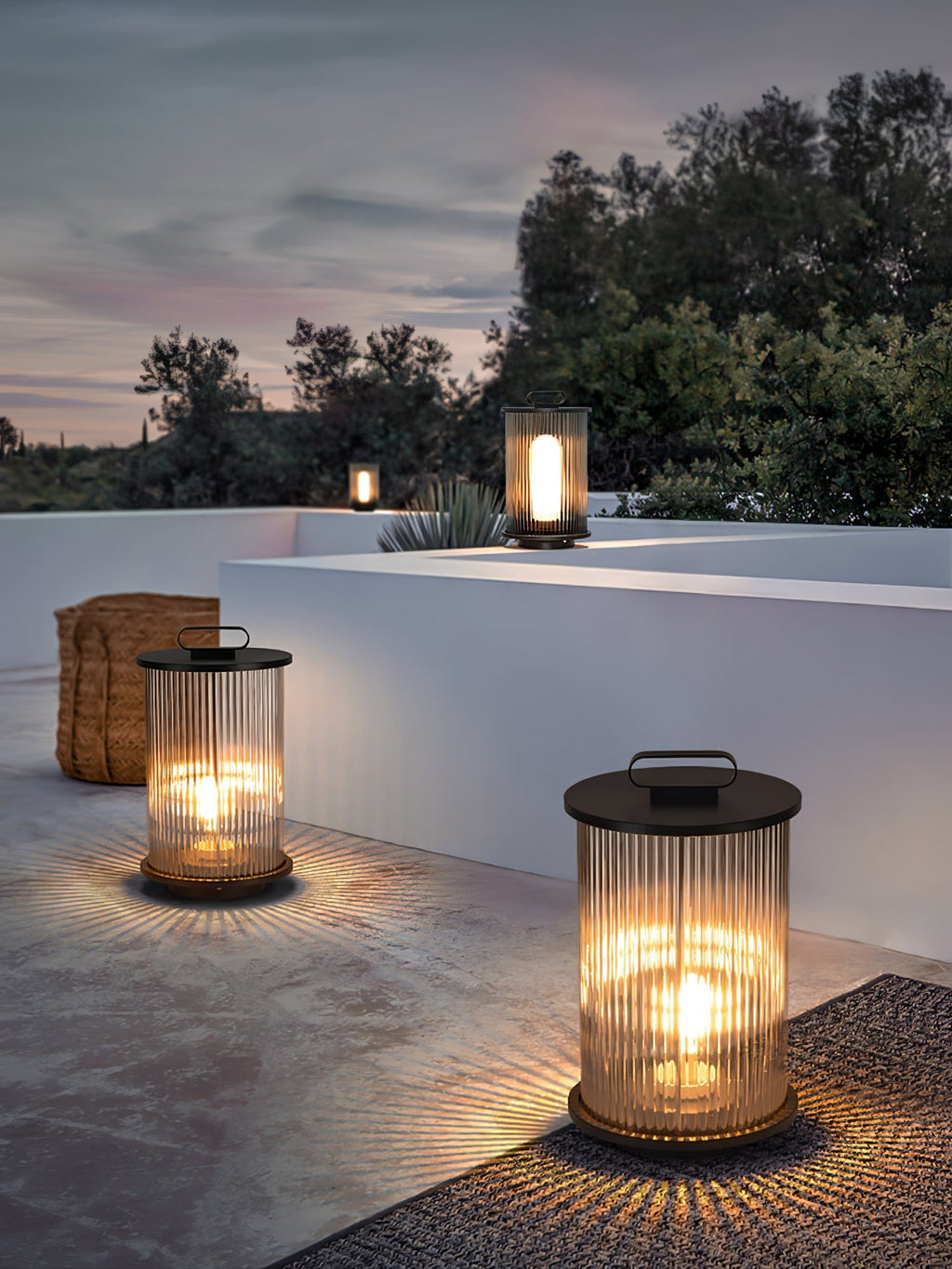 Lantern Garden Solar Exterior Light - ∅ 7.9″ x H 14.2″ Stainless Steel, Outdoor Wall Light, detail 48