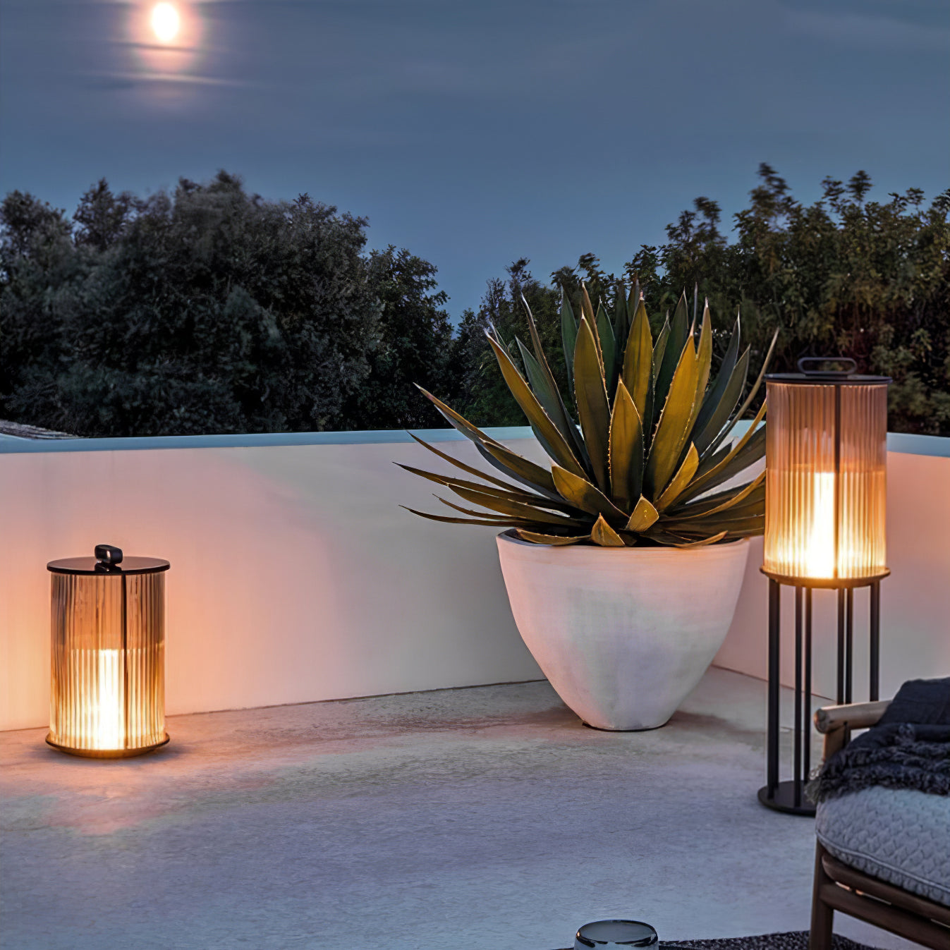 Lantern Garden Solar Exterior Light - ∅ 7.9″ x H 14.2″ Stainless Steel, Outdoor Wall Light, detail 49