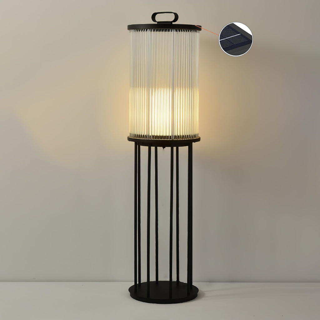 Lantern Garden Solar Exterior Light - ∅ 7.9″ x H 14.2″ Stainless Steel, Outdoor Wall Light, detail 52