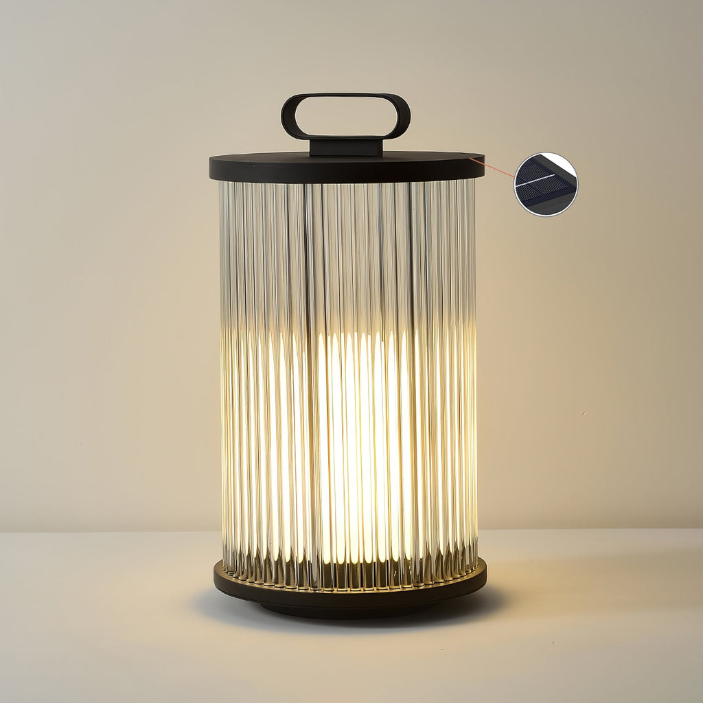 Lantern Garden Solar Exterior Light - ∅ 7.9″ x H 14.2″ Stainless Steel, Outdoor Wall Light, detail 60