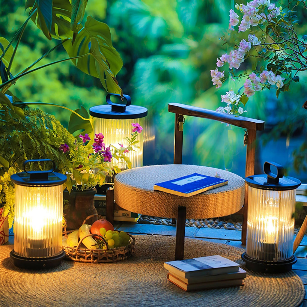 Lantern Garden Solar Exterior Light - ∅ 7.9″ x H 14.2″ Stainless Steel, Outdoor Wall Light, detail 63