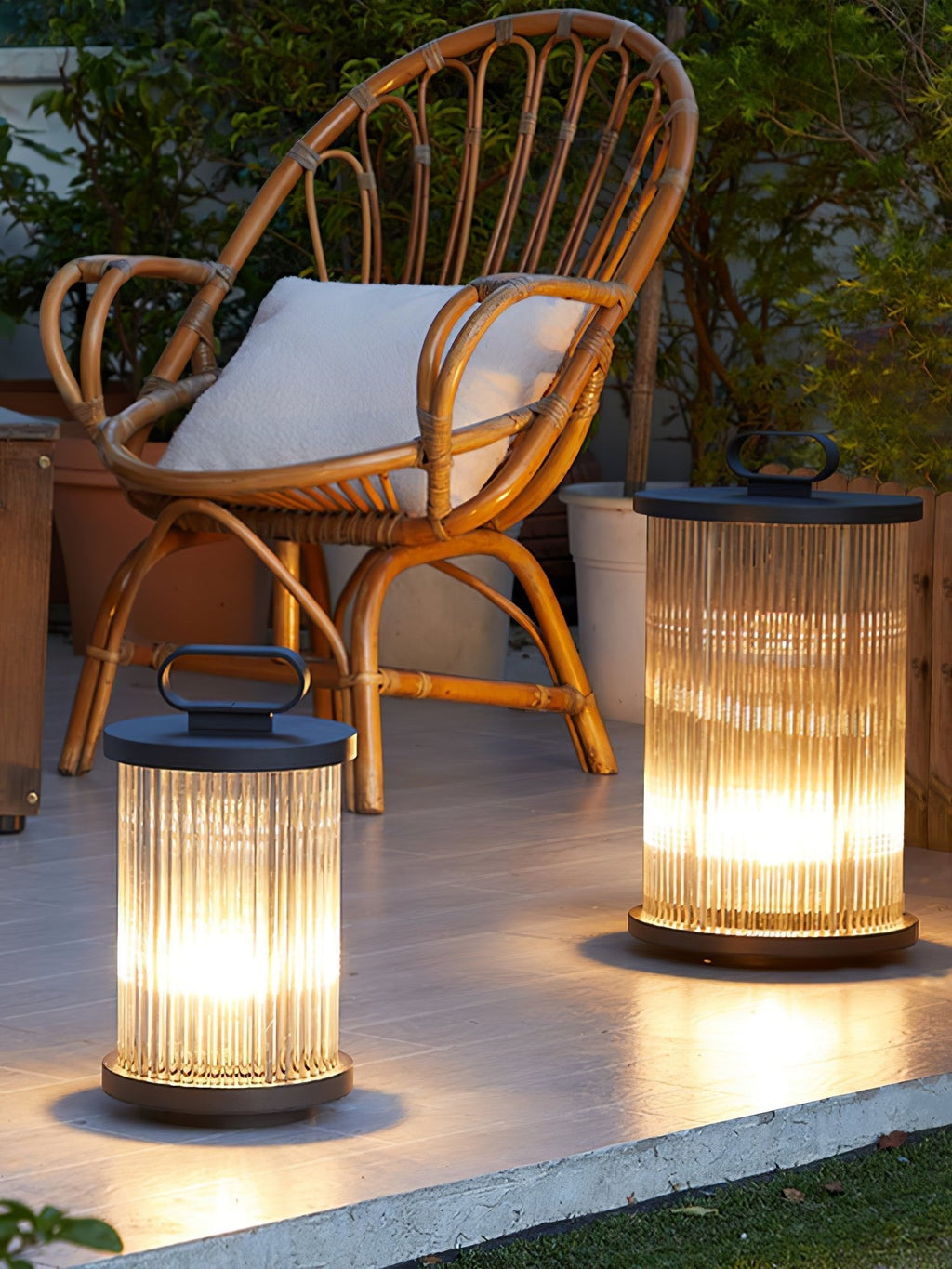 Lantern Garden Solar Exterior Light - ∅ 7.9″ x H 14.2″ Stainless Steel, Outdoor Wall Light, detail 32