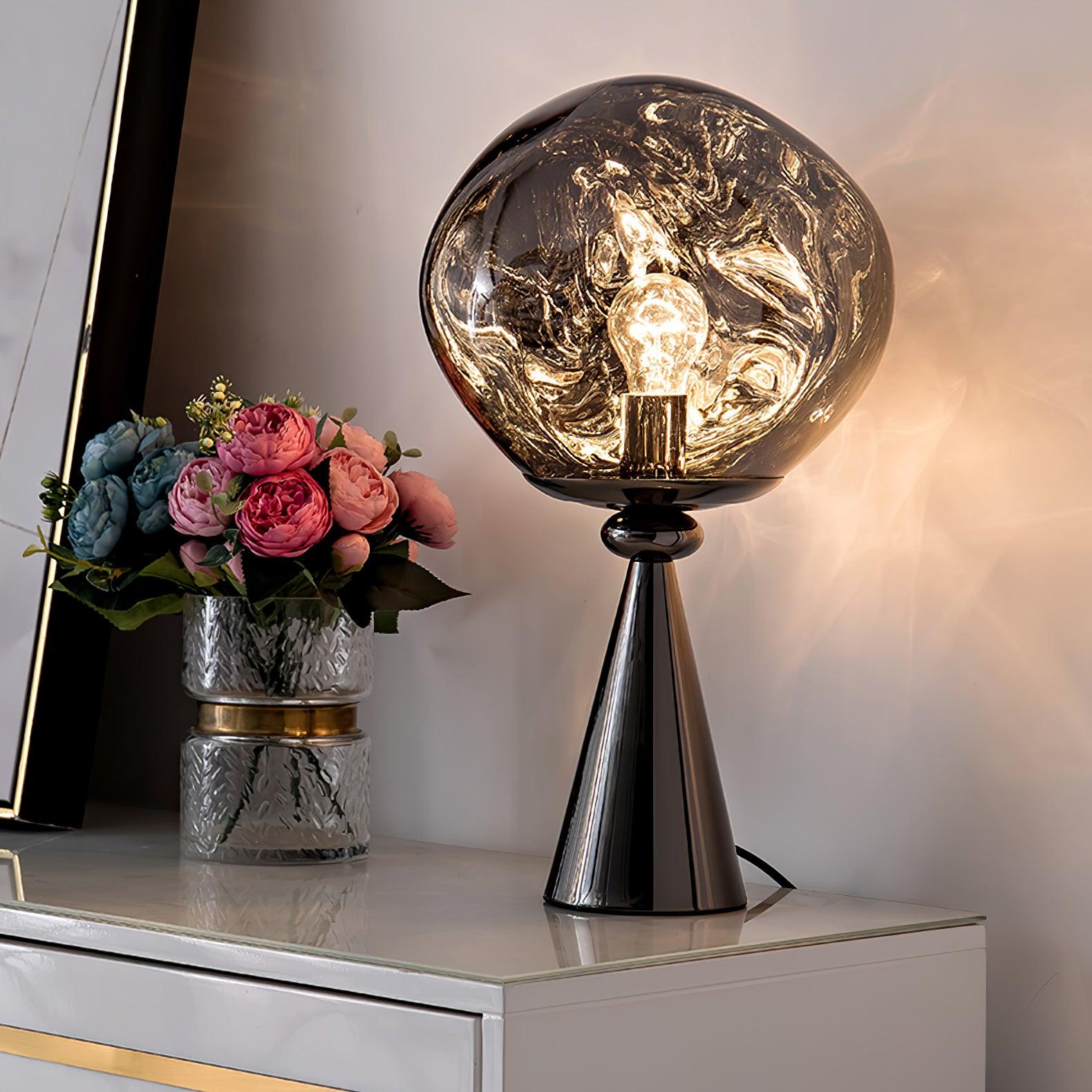 Lava Cone Table Light, Bedside Table Lamp, detail 4
