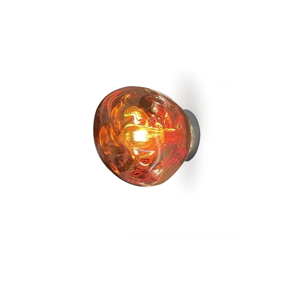 Lava Wall Light, Hardwired Wall Sconce, Metal, Dia 18cm x H 19cm