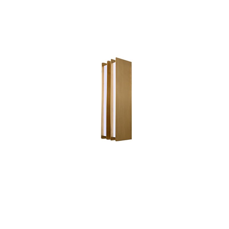 Layered Blade Wall Light, Hardwired Wall Sconce, Brass, Dia 19cm x H 30cm