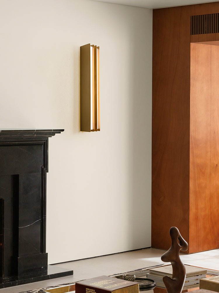 Layered Blade Wall Light, Hardwired Wall Sconce, detail 4