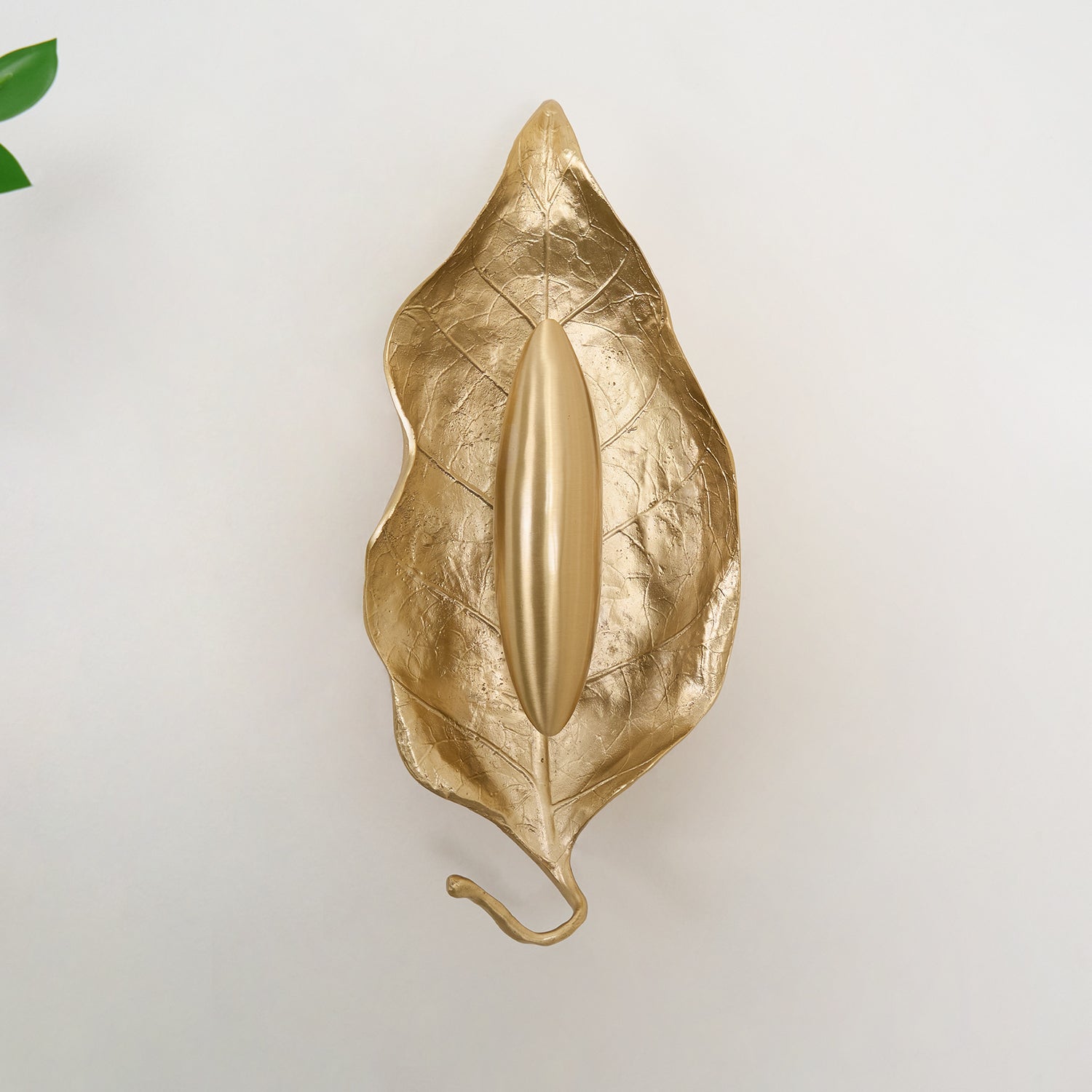 Leaf Brass Wall Light, Hardwired Wall Sconce, detail 36