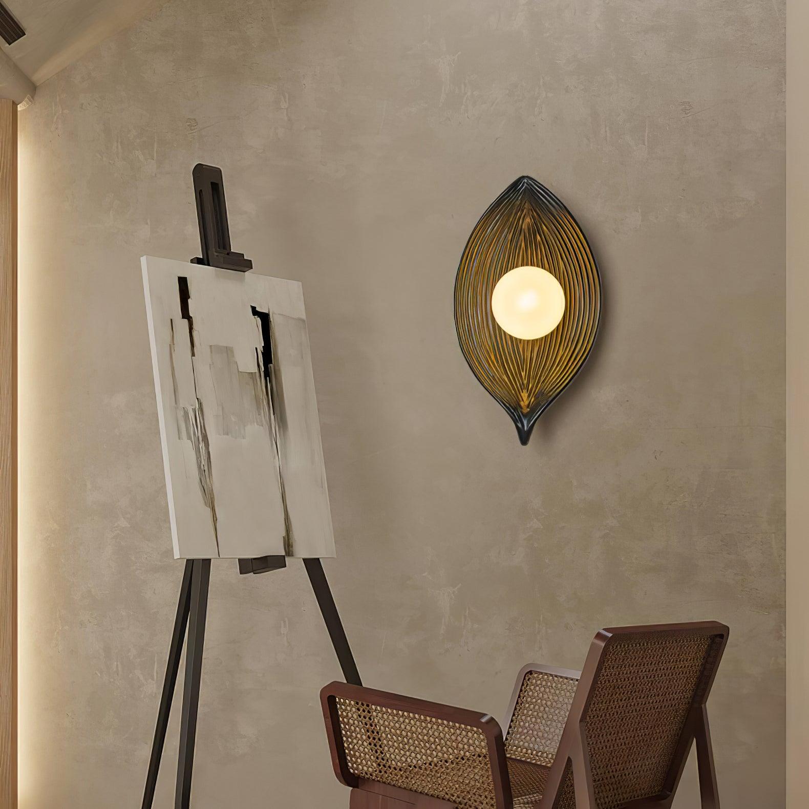 Leaf Canoe Wall-mounted Lamp Wall Light, Hardwired Wall Sconce, detail 3
