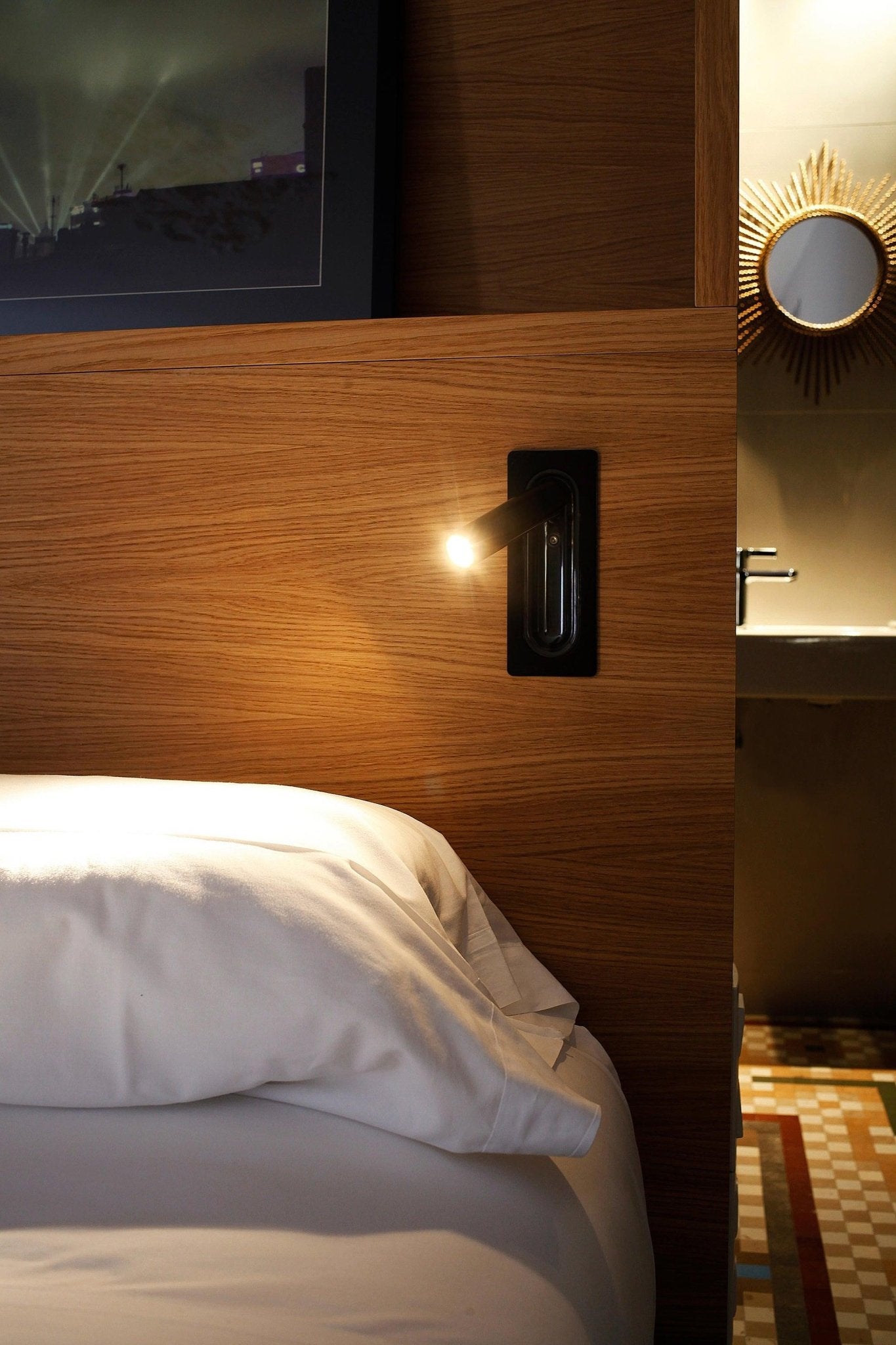 Metal OmniLux Reading Lamp, Bedside Table Lamp, detail 29