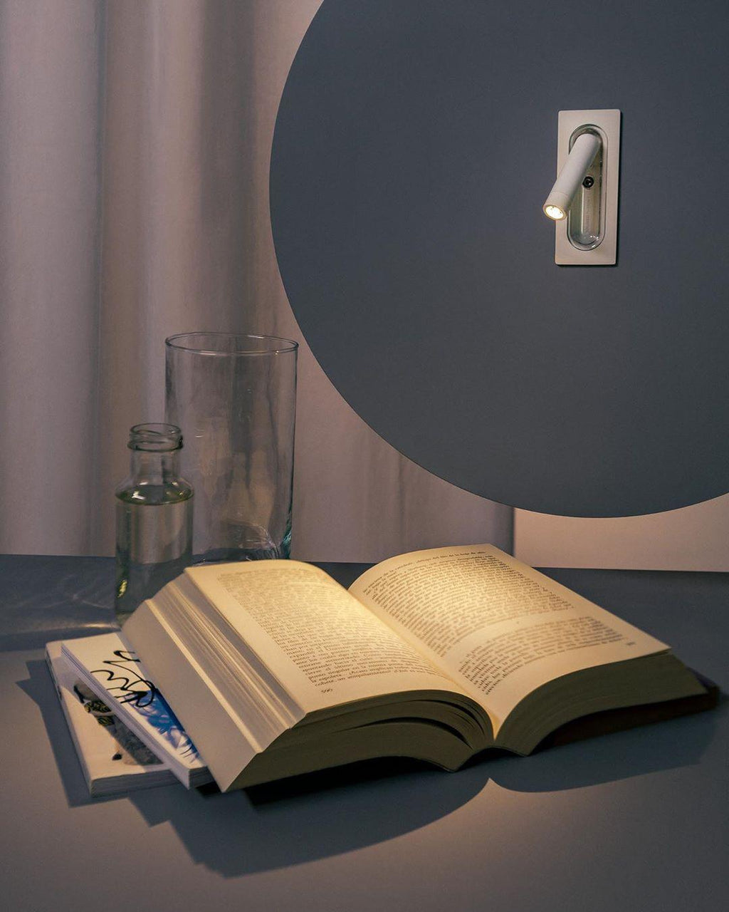 Metal OmniLux Reading Lamp, Bedside Table Lamp, detail 28