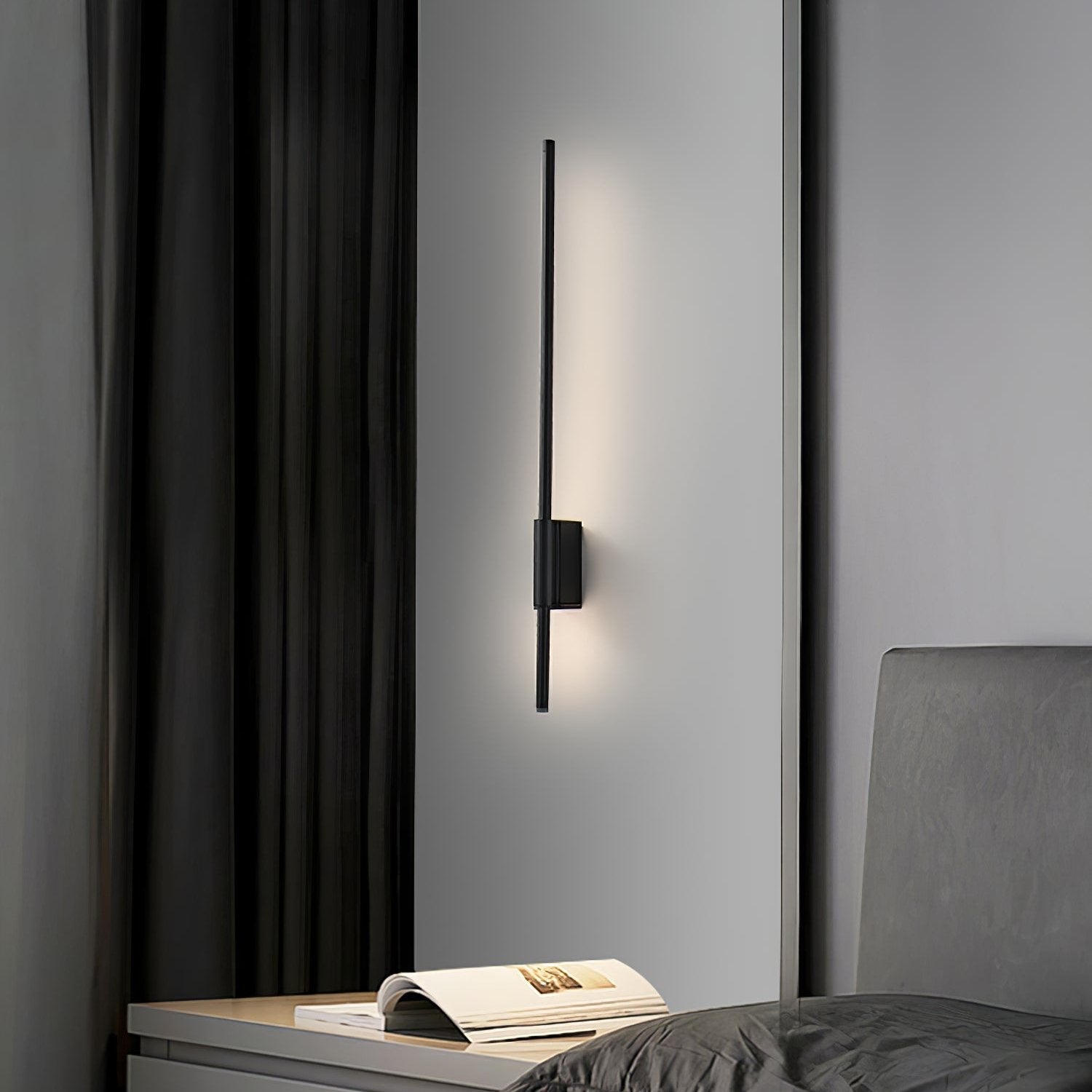Leon Linear Lamp bracket Wall Light, Hardwired Wall Sconce, detail 2
