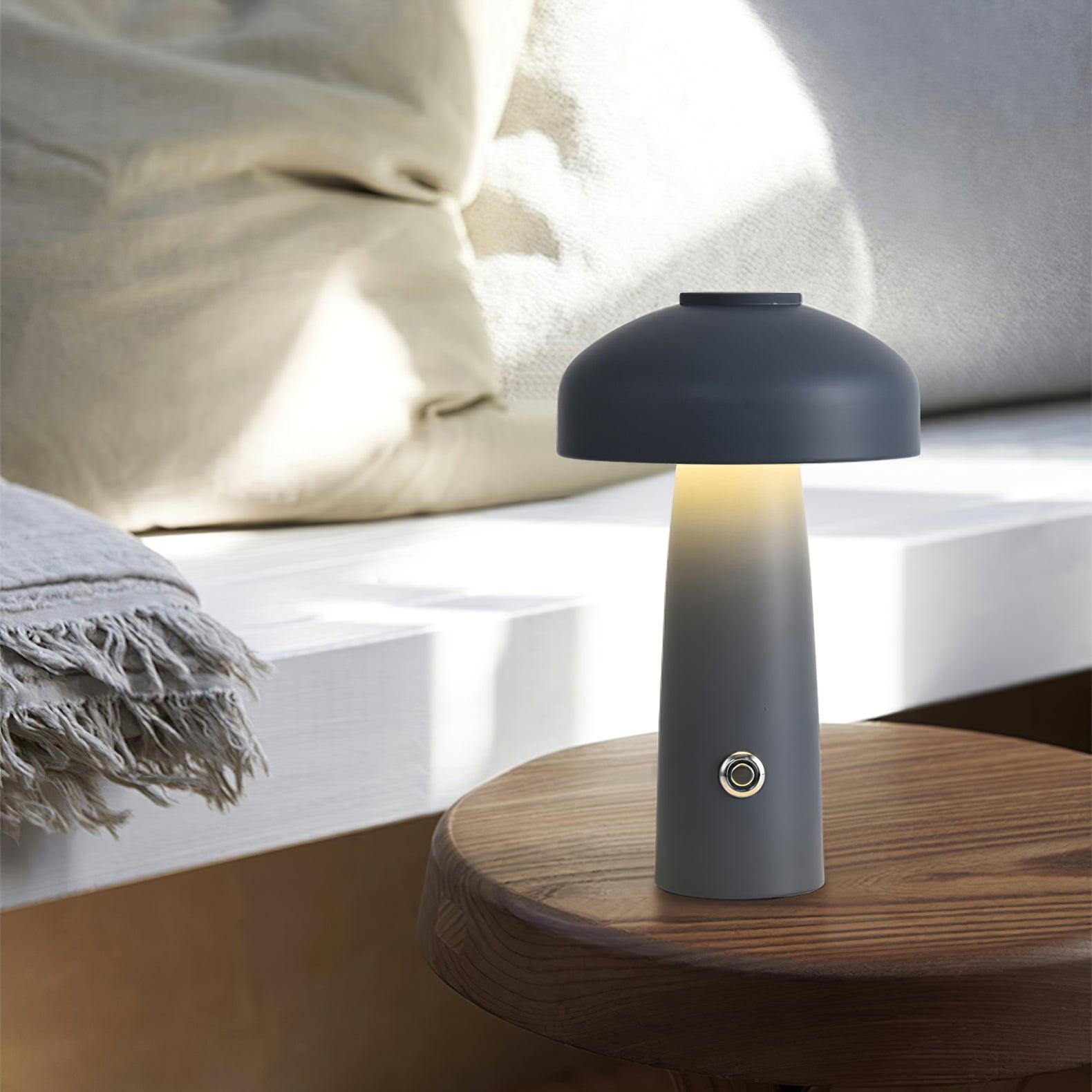Leon Mushroom Built-in Battery Table Light, Bedside Table Lamp, detail 3