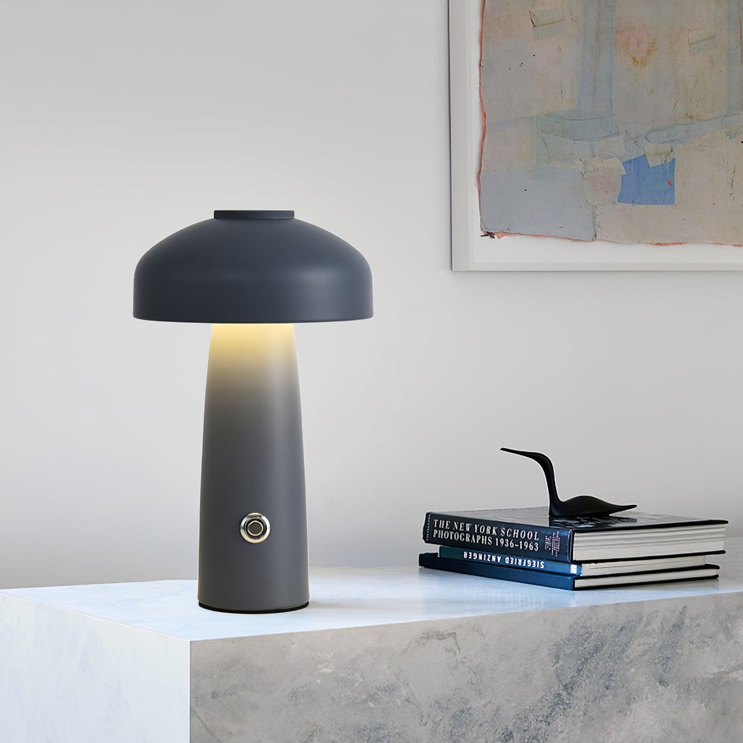 Leon Mushroom Built-in Battery Table Light, Bedside Table Lamp, detail 2